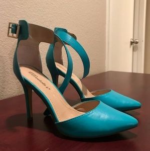 Aquamarine Breckelles heels